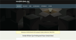 Desktop Screenshot of haziremlaksitesi.com